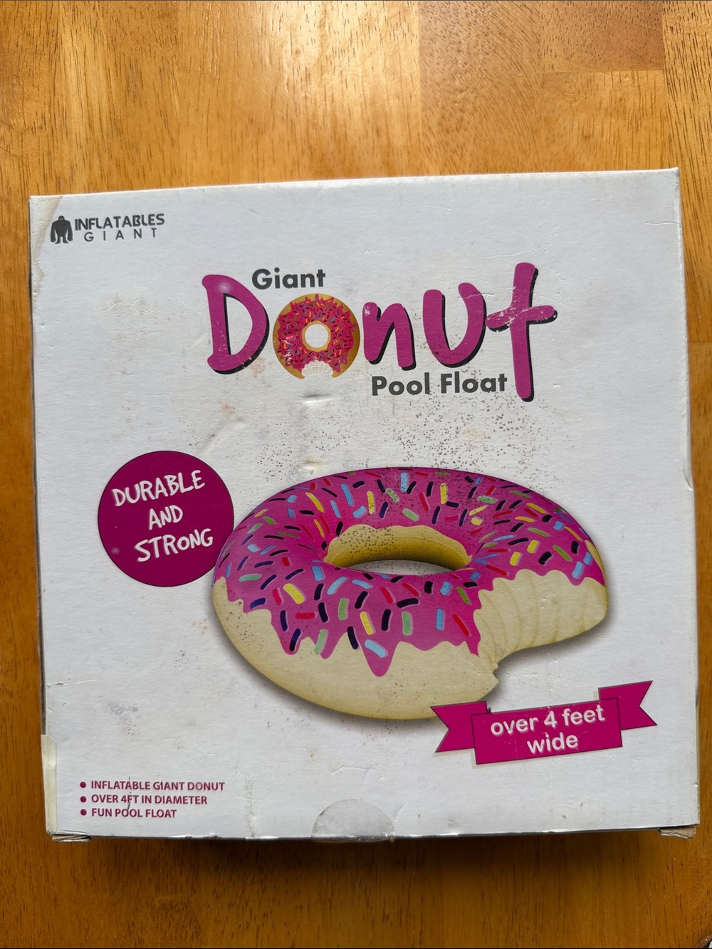 Giant Donut Pool Float - Pink